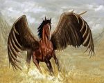Brown Pegasus paint by numbers