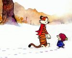 Calvin And Hobbes In Snow Paint by numbers