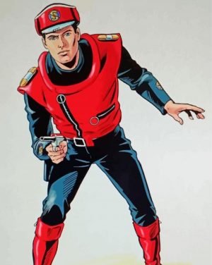 Captain Scarlet Paint by number