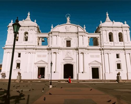 Catherdal Basilica Nicaragua Paint by numbers