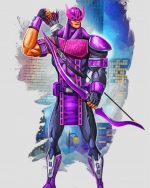 Classic hawkeye Paint by number