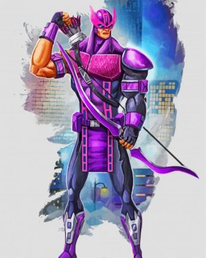 Classic hawkeye Paint by number