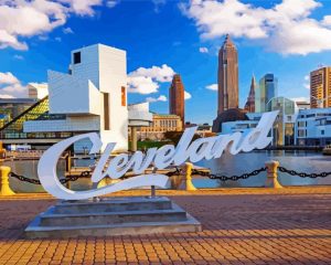 Cleveland Ohio Paint by numbers
