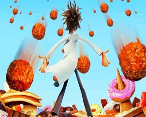 Cloudy With A Chance Of Meatballs paint by numbers