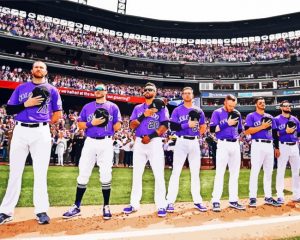 Colorado Rockies Team paint by numbers
