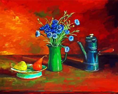 Cornflowers Olley Art Paint by numbers