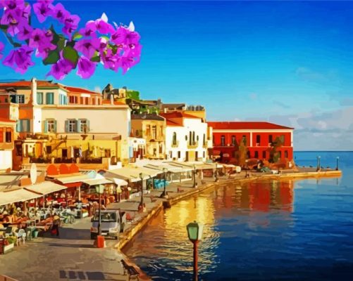Crete Greece paint by numbers