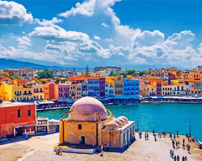 Crete Island Greece paint by numbers
