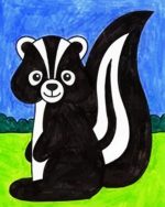 Cute Skunk paint by number