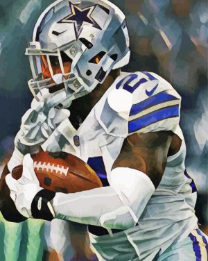 Dallas Cowboys American Football Player paint by numbers