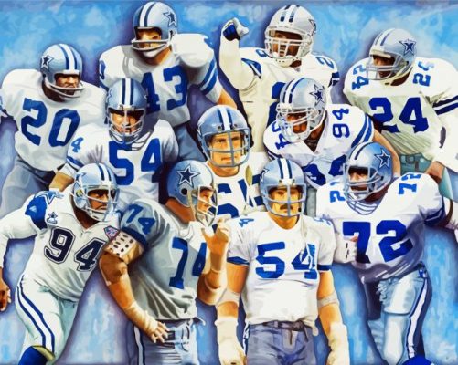Dallas Cowboys Stars American Football Team Paint by nmbers