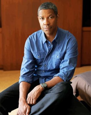 Denzel Washington Pop Art paint by numbers