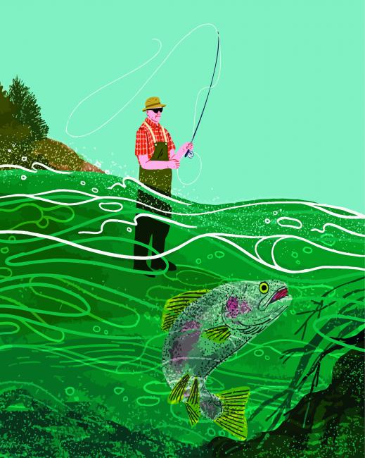 Fisher Man paint by numbers