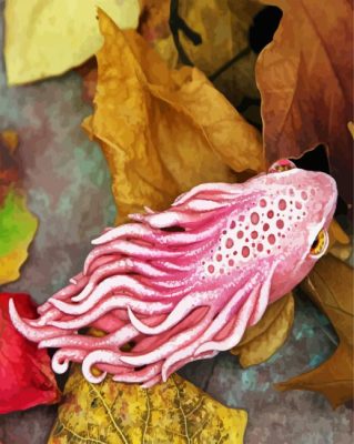 Flabellina Nudibranch Paint by numbers