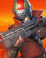 Fortnite Rust Lord paint by numbers