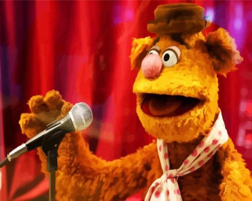 Frozzie Bear Muppet Paint By Numbers