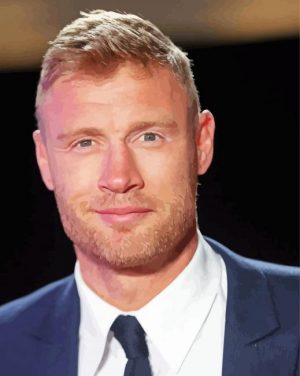 Freddie Flintoff Paint by numbers