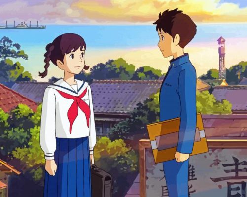 From Up On Poppy Hill Shun And Umi Paint by numbers