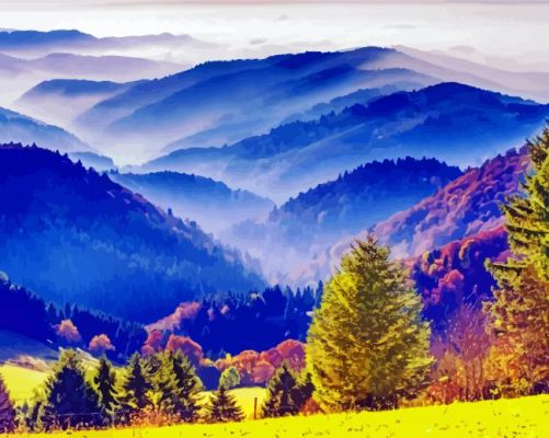 Germany Black Forest paint by numbers