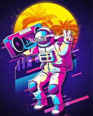 Hip Hop Astronaut paint by numbers