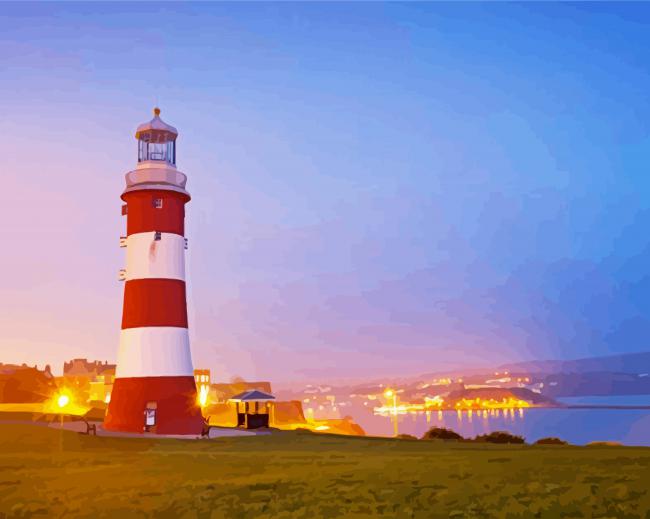 Plymouth Hoe Park paint by numbers