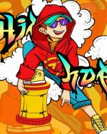 Illustration Hip Hop Dancer paint by numbers