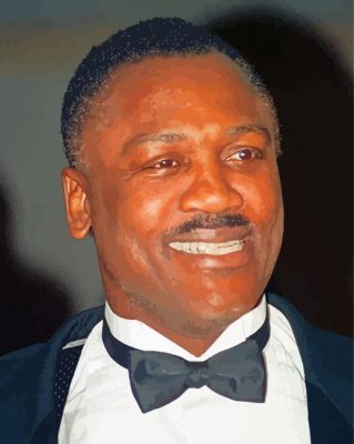 Joe frazier face paint by number