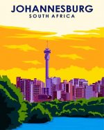 Johannesburg poster paint by number