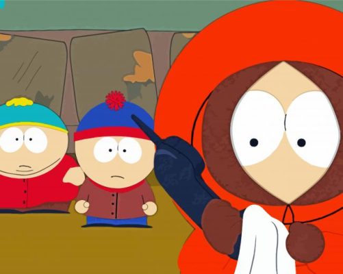 Kenny McCormick south park characters paint by numbers