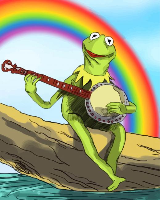 Kermit The Frog Muppet Paint By Numbers