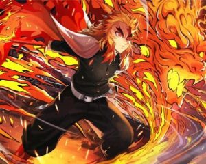 Kyojuro Rengoku Character paint by number