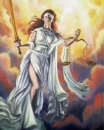 Lady justice art paint by number