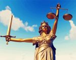 Lady justice with sword statue paint by number