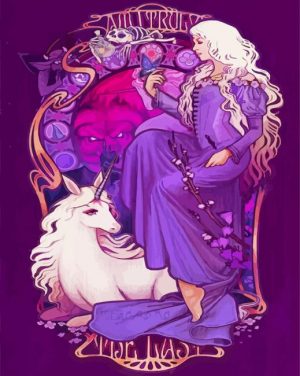 Last Unicorn paint by numbers