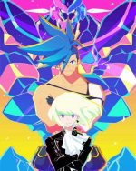 Lio Fotia and Galo promare characters paint by number