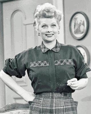 Lucille Ball Actress paint by numbers