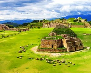 Mexico Oaxaca Monte Alban paint by numbers