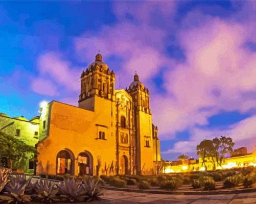 Mexico Oaxaca Templo De Santo domingo paint by numbers