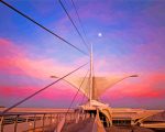 Milwaukee Art Museum At Sunset paint by number