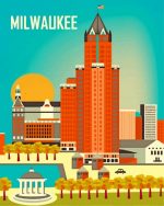 Milwaukee poster paint by number