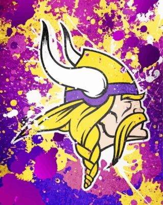 Minnesota Vikings Logo paint by numbers