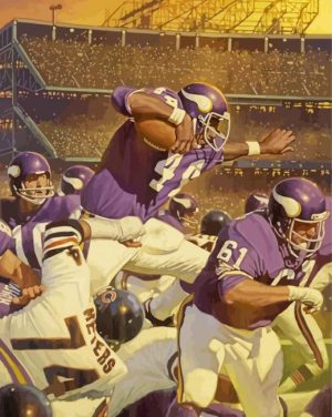 Minnesota Vikings Match paint by numbers