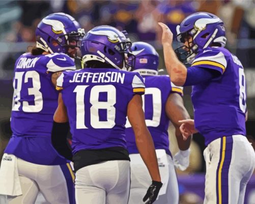 Minnesota Vikings Player paint by numbers