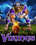 Minnesota Vikings paint by numbers