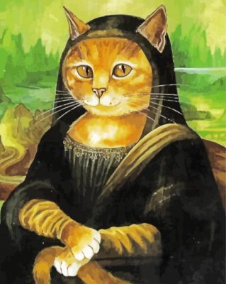 Mona Lisa Cat Paint by numbers