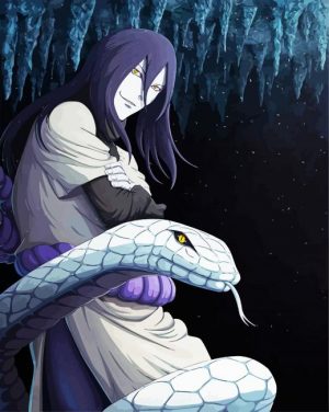 Naruto Orochimaru And Snake paint by numbers