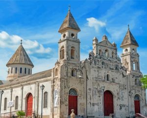 Nicaragua Guadalupe Church Paint by numbers