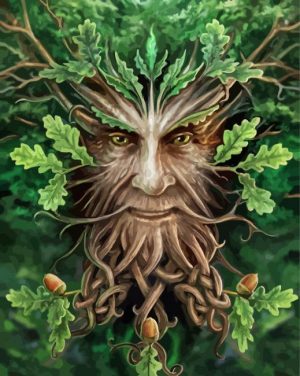 Oak King paint by numbers