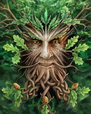 Oak King paint by numbers