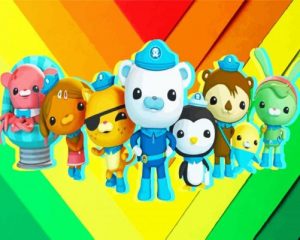 Octonaut Adventure paint by numbers